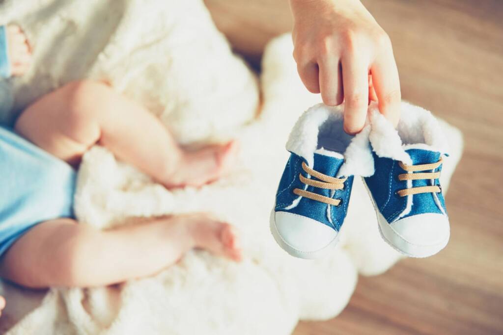 Pierwsze buty dla dziecka.